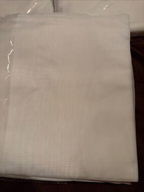 White sheer curtains  4 panels 54 x 120